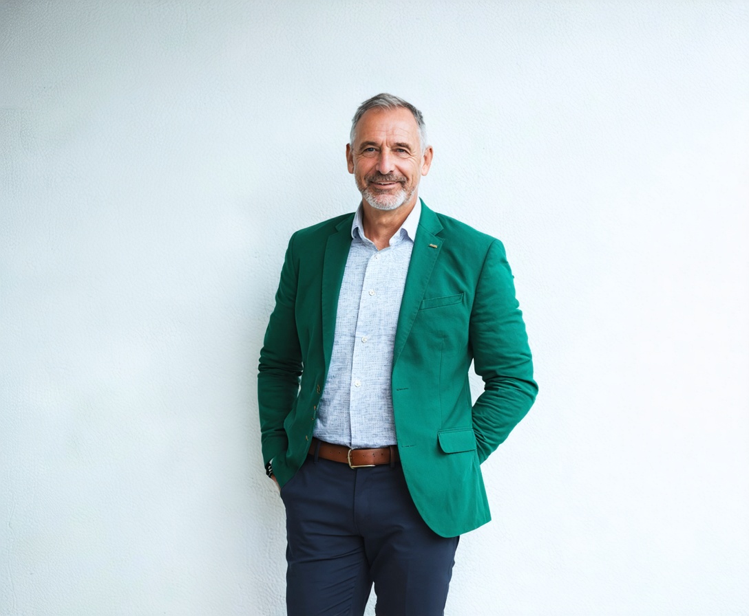 Arthur Sterling, founder of Eloquent Flow Academy, a mature male coach with a friendly expression