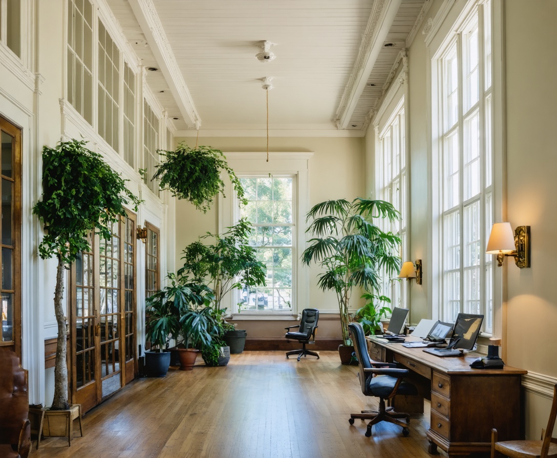 The exterior and interior of our beautiful Savannah studio